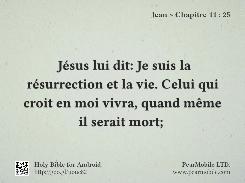 Jean, Chapitre 11:25